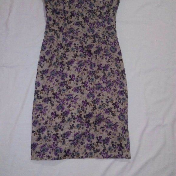 Zara Basic Size 5 Floral Print Sheath Dress - Picture 5 of 12